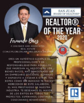 San Juan Board of REALTOR, REALTOR of the Year 2020 recognition